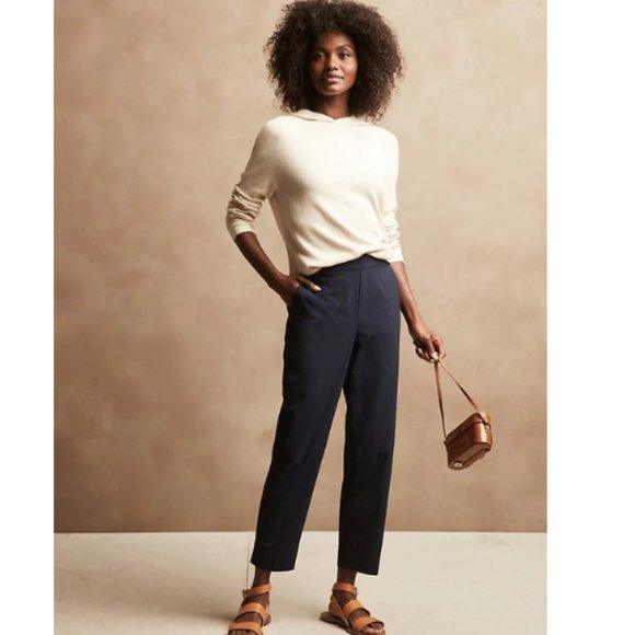 Soft Ankle Pant 4 Navy F552 